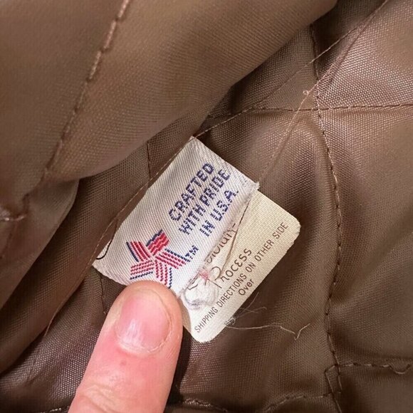 Vintage Schott 674 NYC Flight Bomber Leather Jacket w/ Quilted Lining Size 42 - Picture 3 of 12